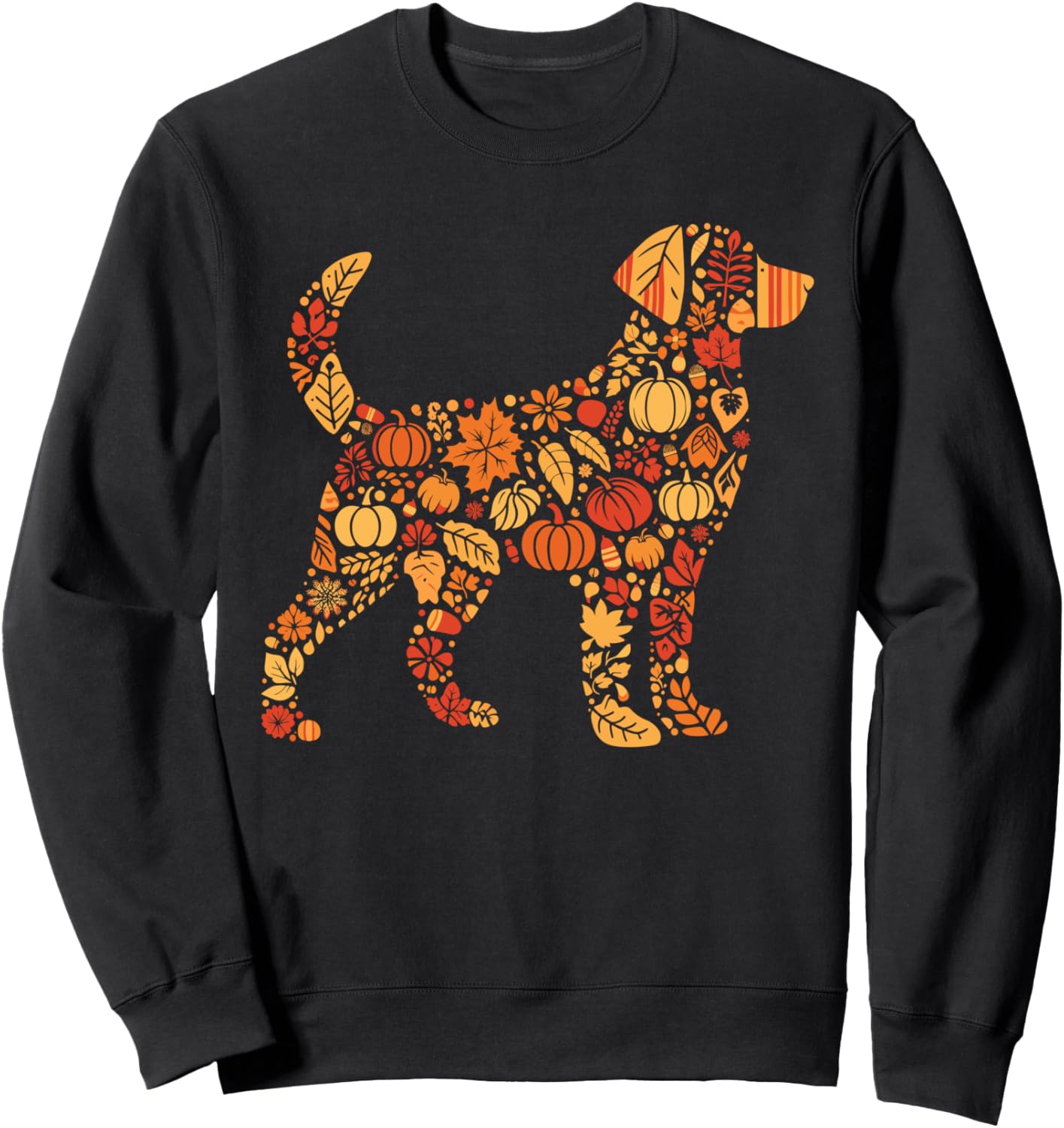 Autumn Pumpkin Labrador Retriever Thanksgiving Womens Mens Sweatshirt