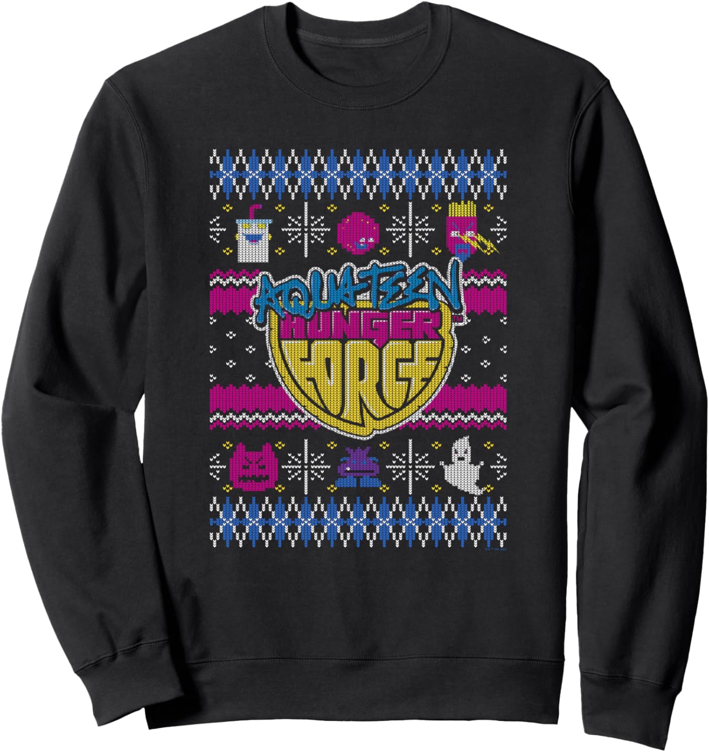 Aqua Teen Hunger Force Christmas Logo Ugly Sweater Sweatshirt