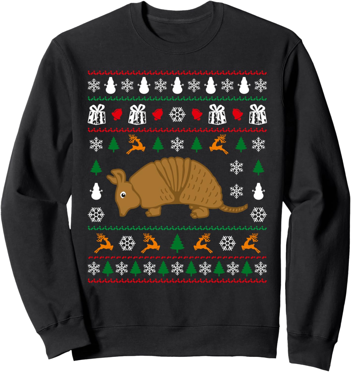 Armadillo Ugly Funny Christmas Humor Winter Animal Holiday Sweatshirt