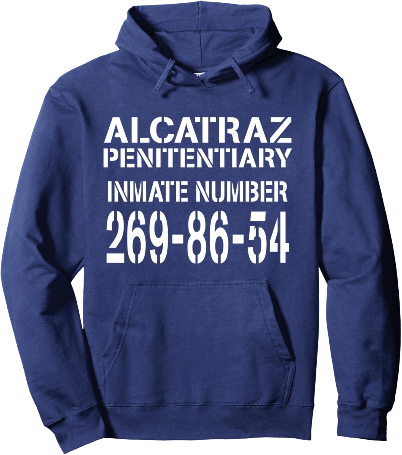 Alcatraz Prison Funny Prisoner Costume Halloween Pullover Hoodie