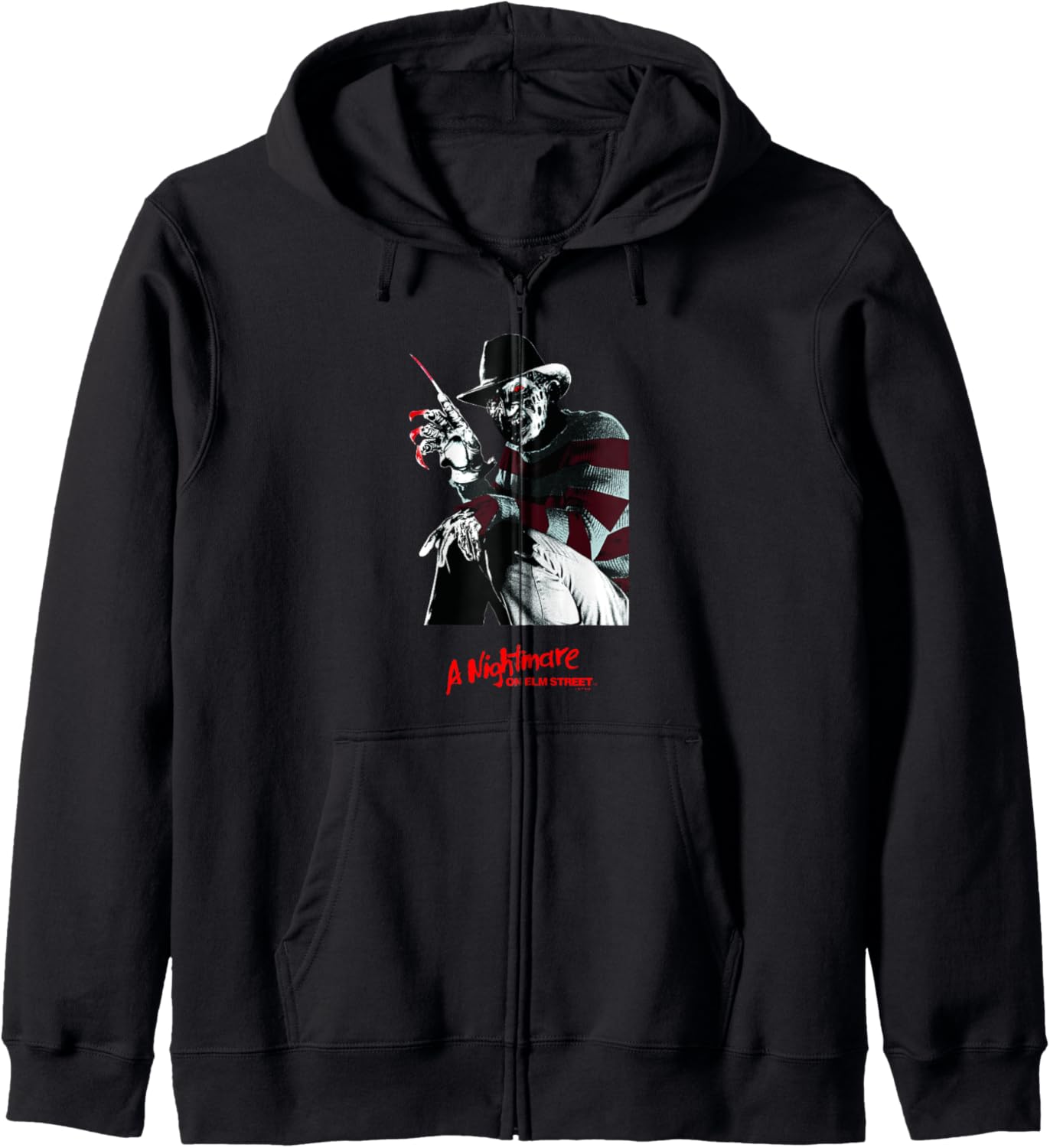 A Nightmare On Elm Street Halloween Creepy Freddy Krueger Zip Hoodie