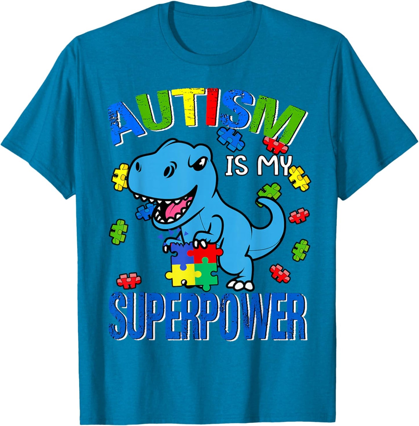 Autism Awareness Is My Superpower Kids Boys T-Shirt