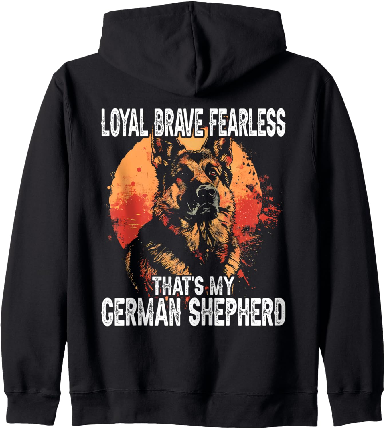 German Shepherd Dog Dad Zip Hoodie