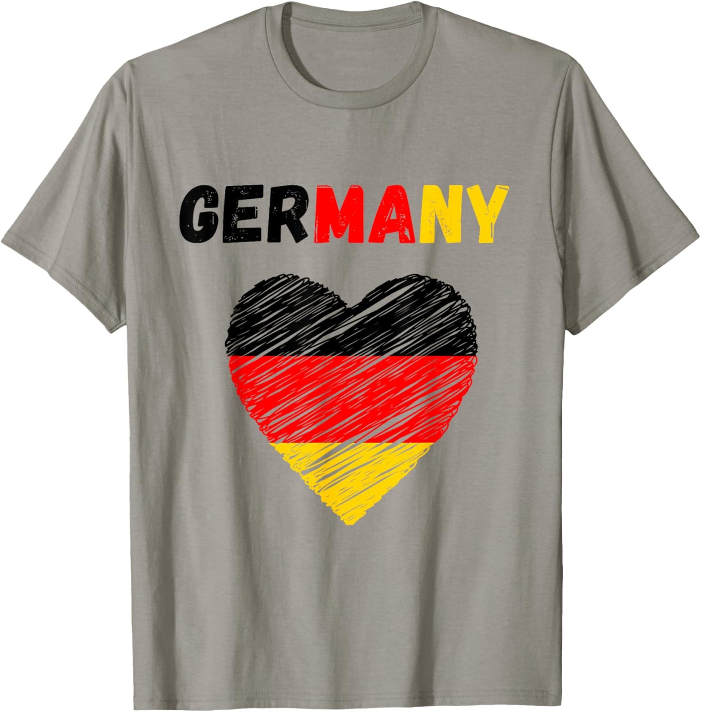 Germany Flag Holiday Germany Heart German Flag T-Shirt