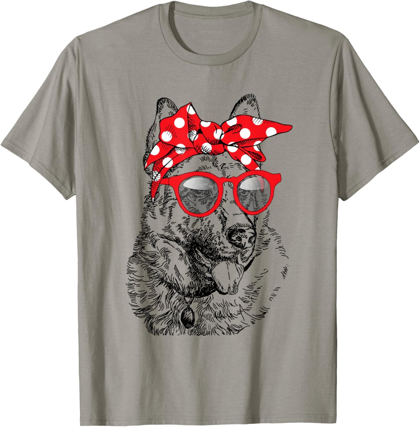 German Shepherd Dog Mom Bandana Sunglasses Mother's Day T-Shirt