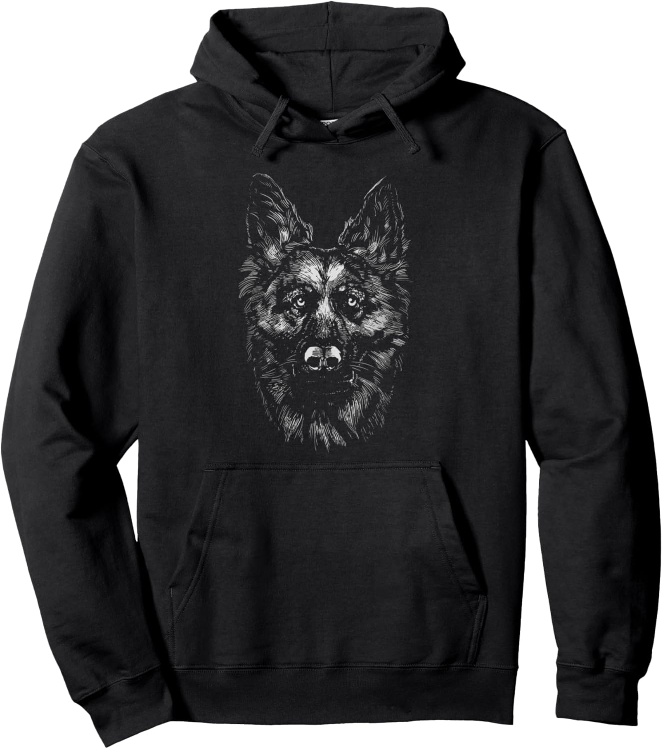 German Shepherd Dog Animal Funny Pet Dogs Lover Graphic Pullover Hoodie