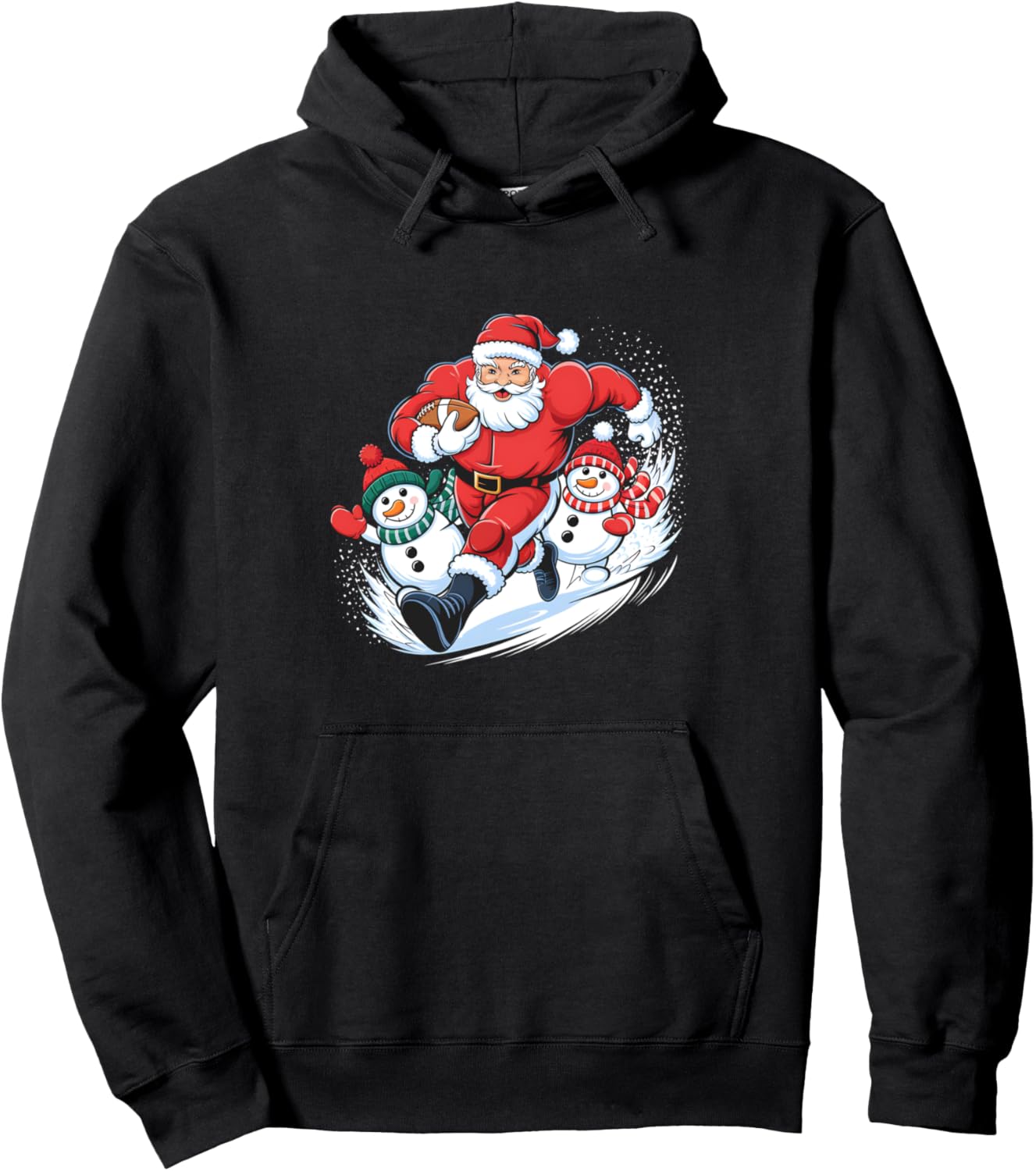 American Football Christmas Snowmen Xmas Pajamas Family Pullover Hoodie