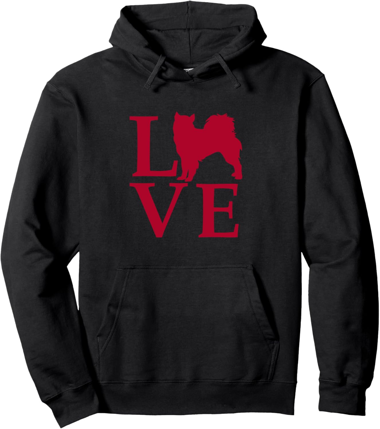 Alaskan Malamute Dog Cute Red and Black Pullover Hoodie