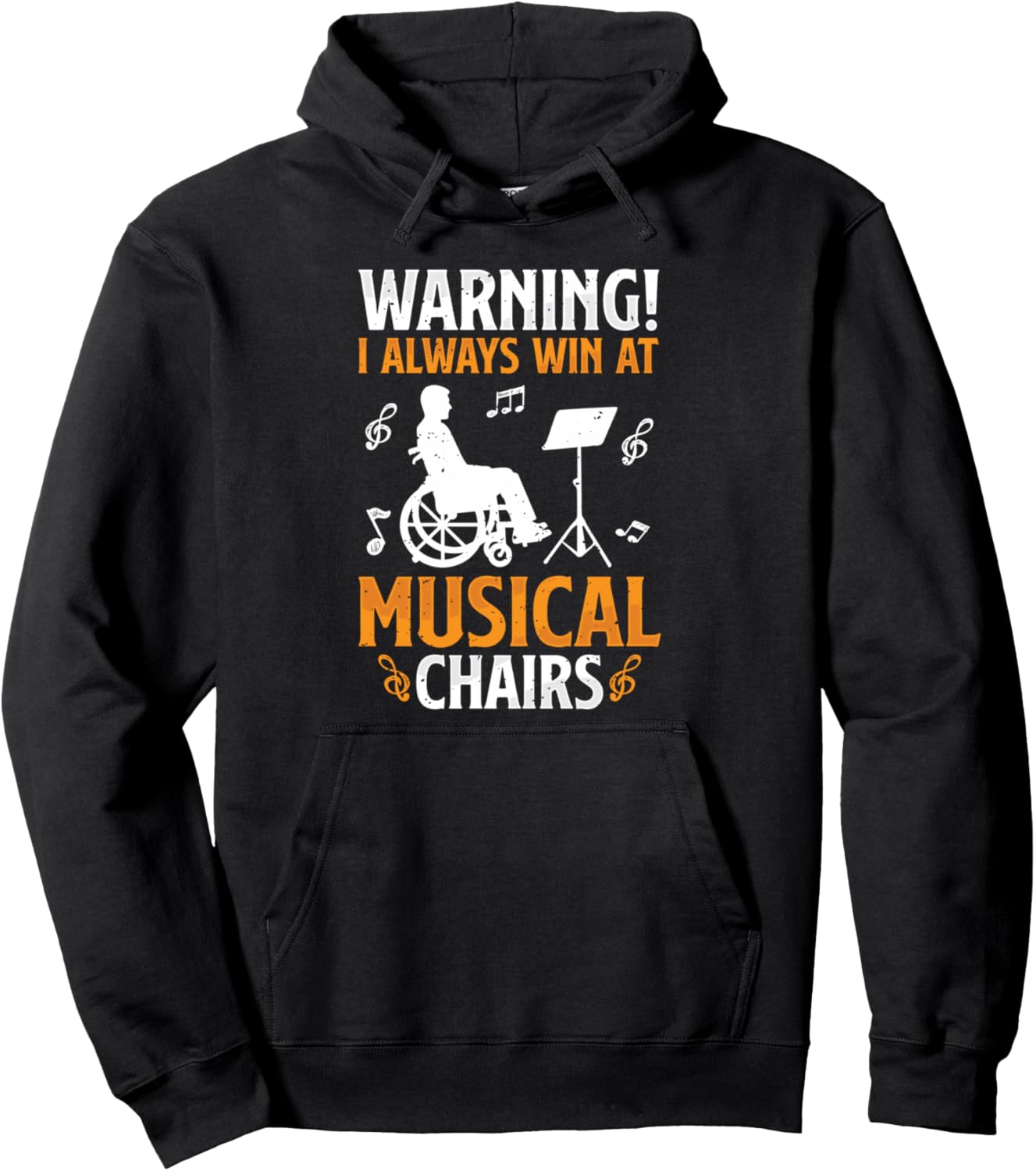Always Win At Handicap Disabled Funny Wheelchair Disability Pullover Hoodie