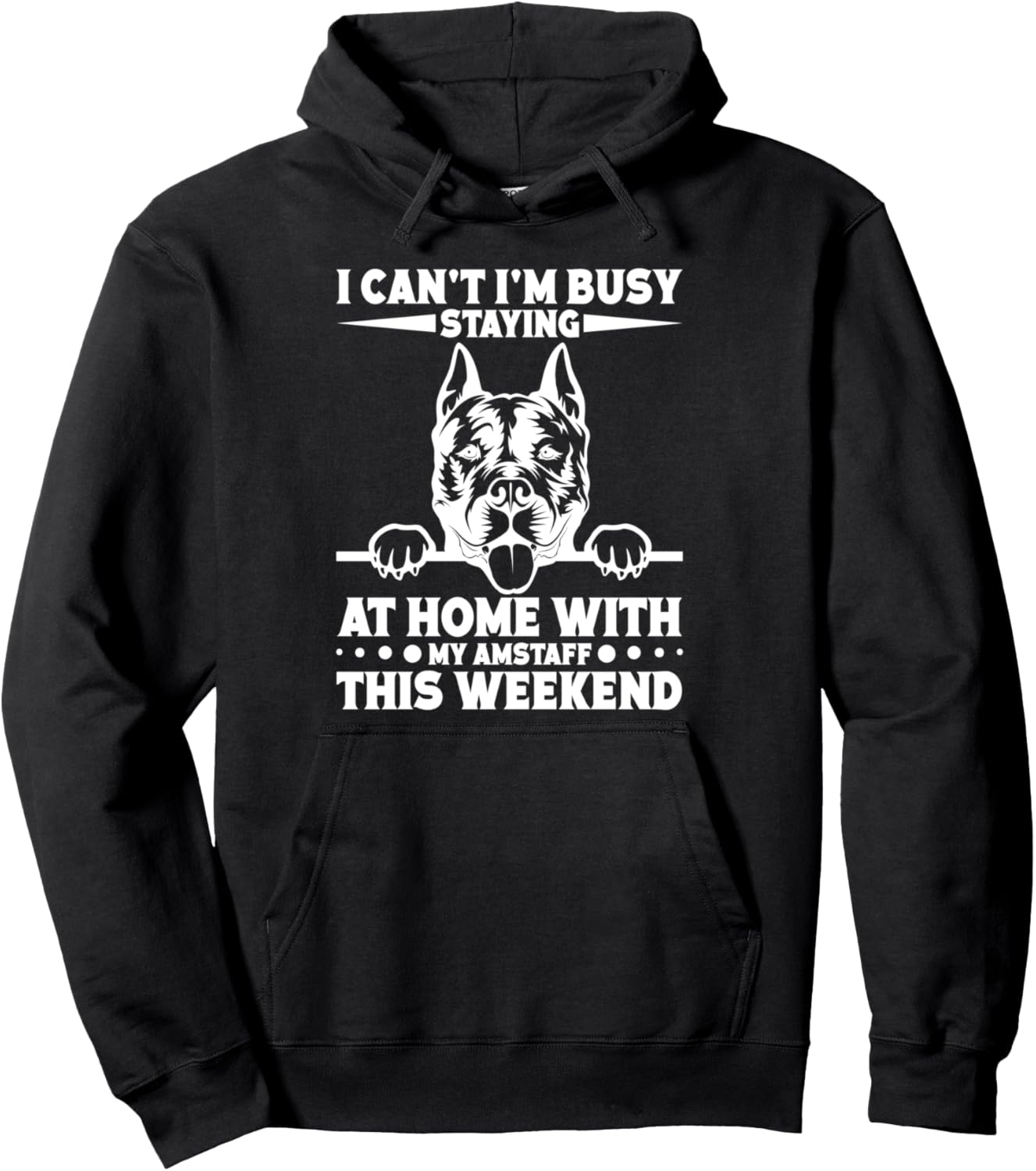 Amstaff Dog Owner Pet Lover American Staffordshire Terrier Pullover Hoodie