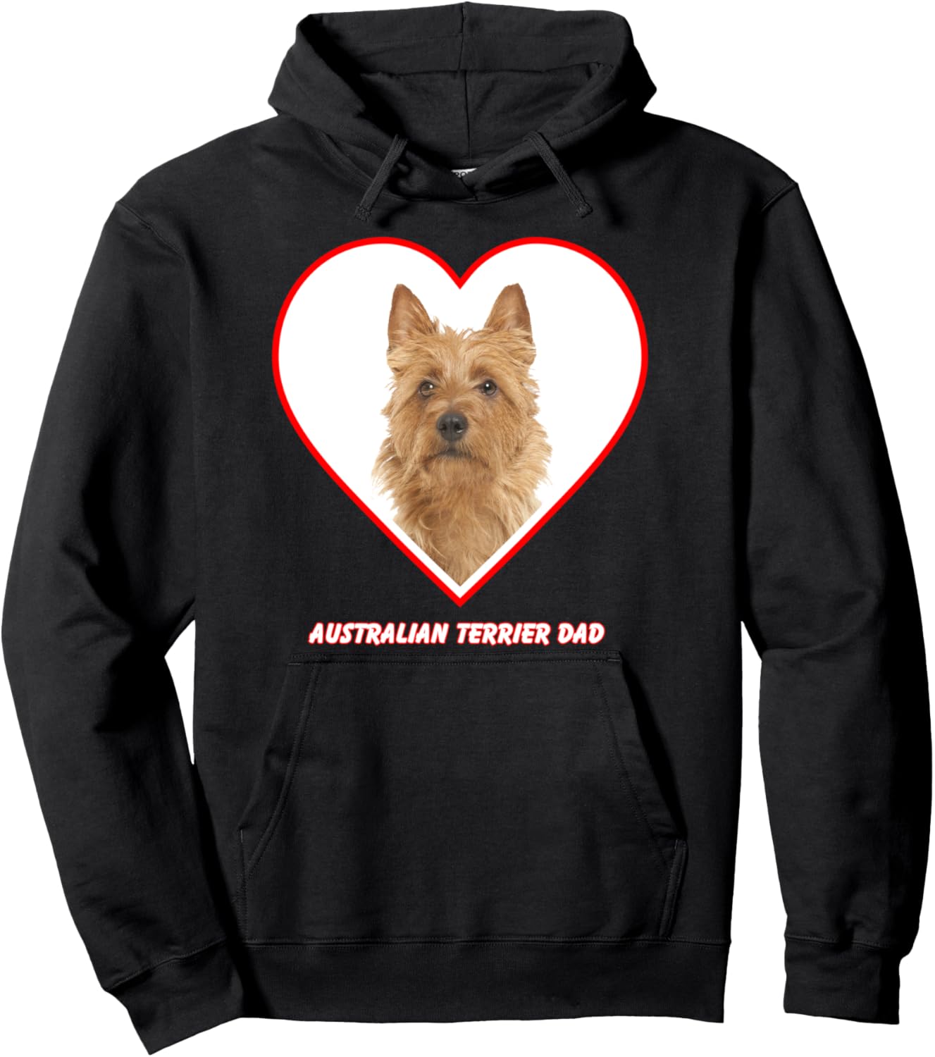Australian Terrier Dog Dad Pullover Hoodie