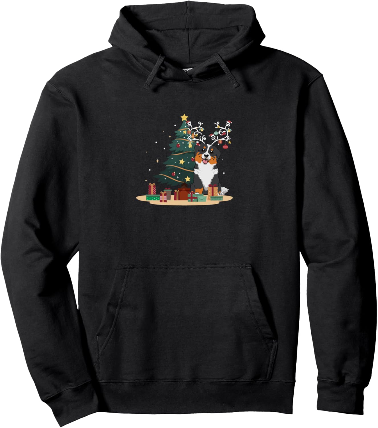 Aussie Dog Tree Christmas Sweater Xmas Pet Dog Lover Owner Pullover Hoodie