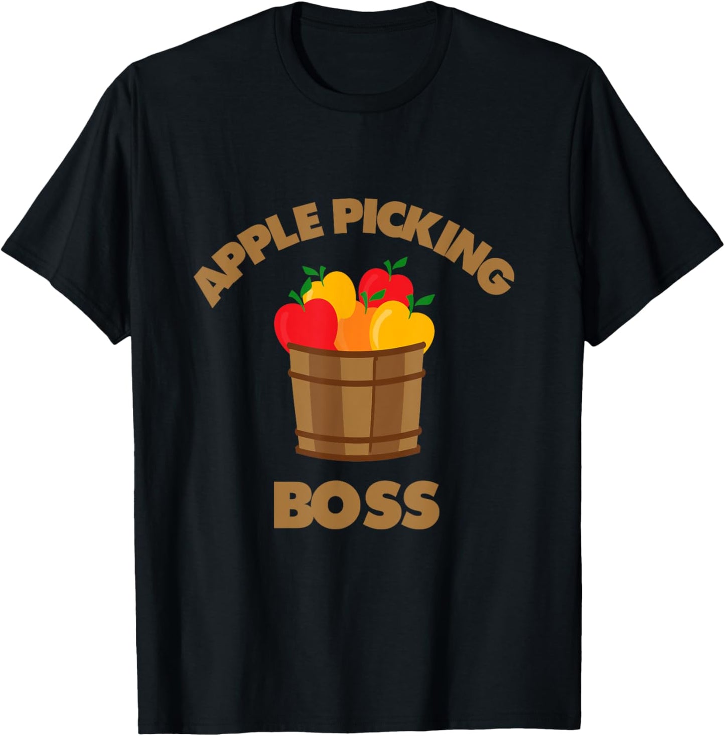 Apple Picking Boss Apples Orchard Pumpkin Farm Family Trip T-Shirt