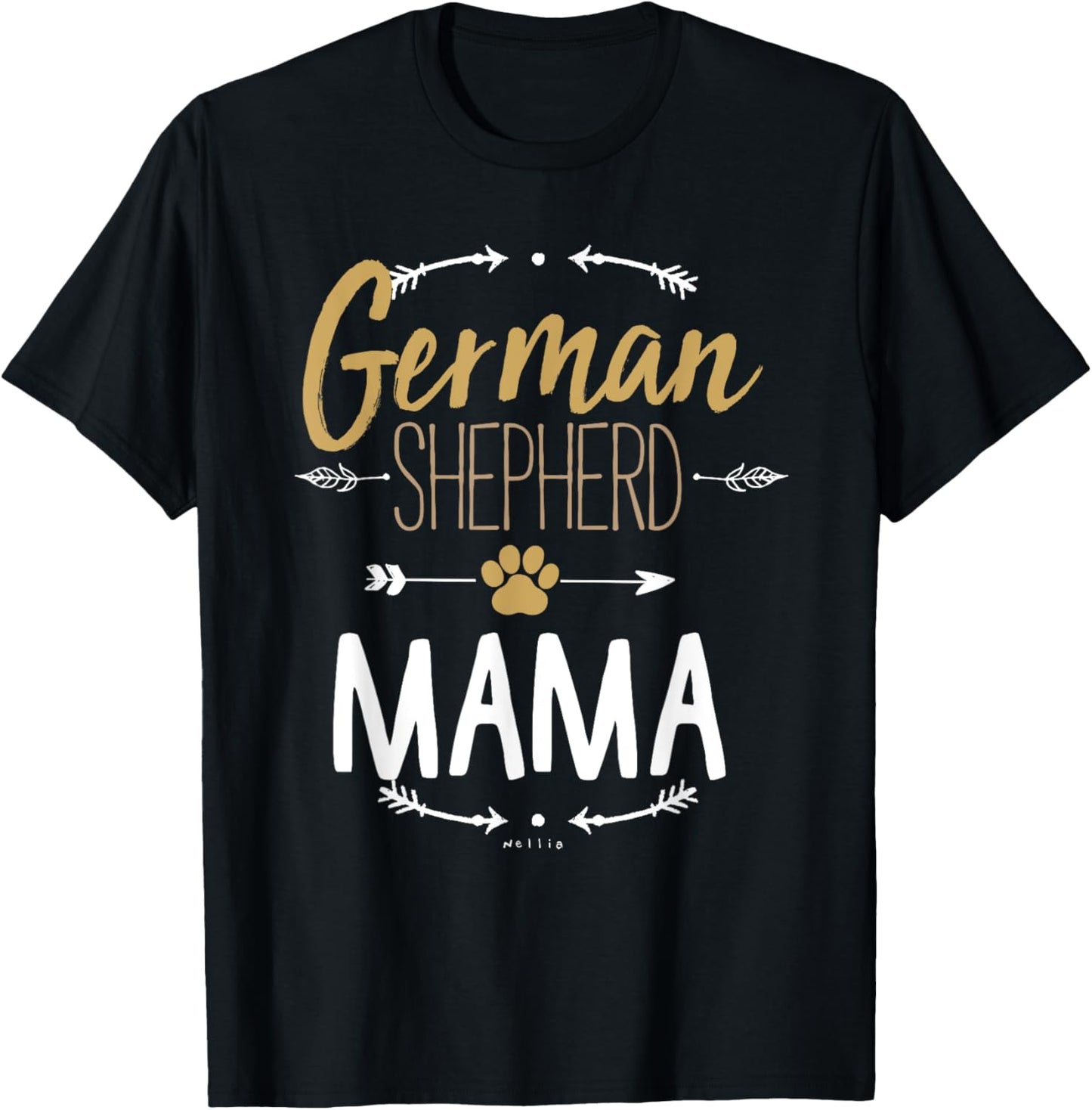 German Shepherd Mama Shirt Arrows Dog Lover Gifts for Mom T-Shirt