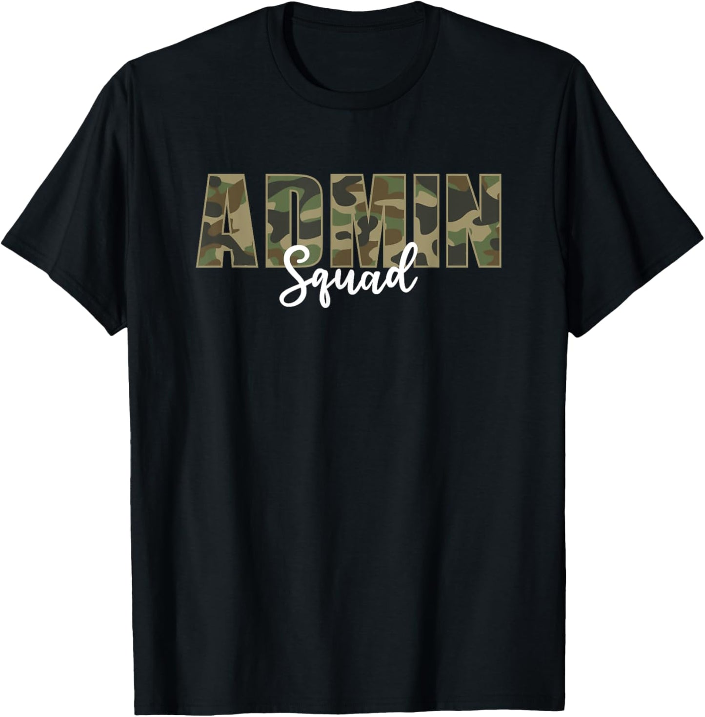 Admin Squad Camo Veterans Day T-Shirt