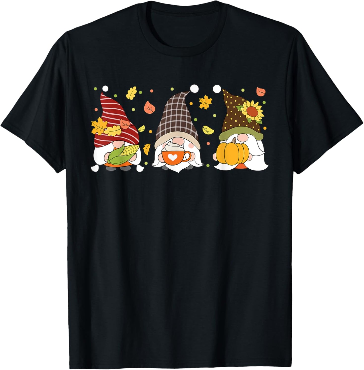 Autumn Fall Gnome Leopard Pumpkin Shirt, thanksgiving gnome T-Shirt