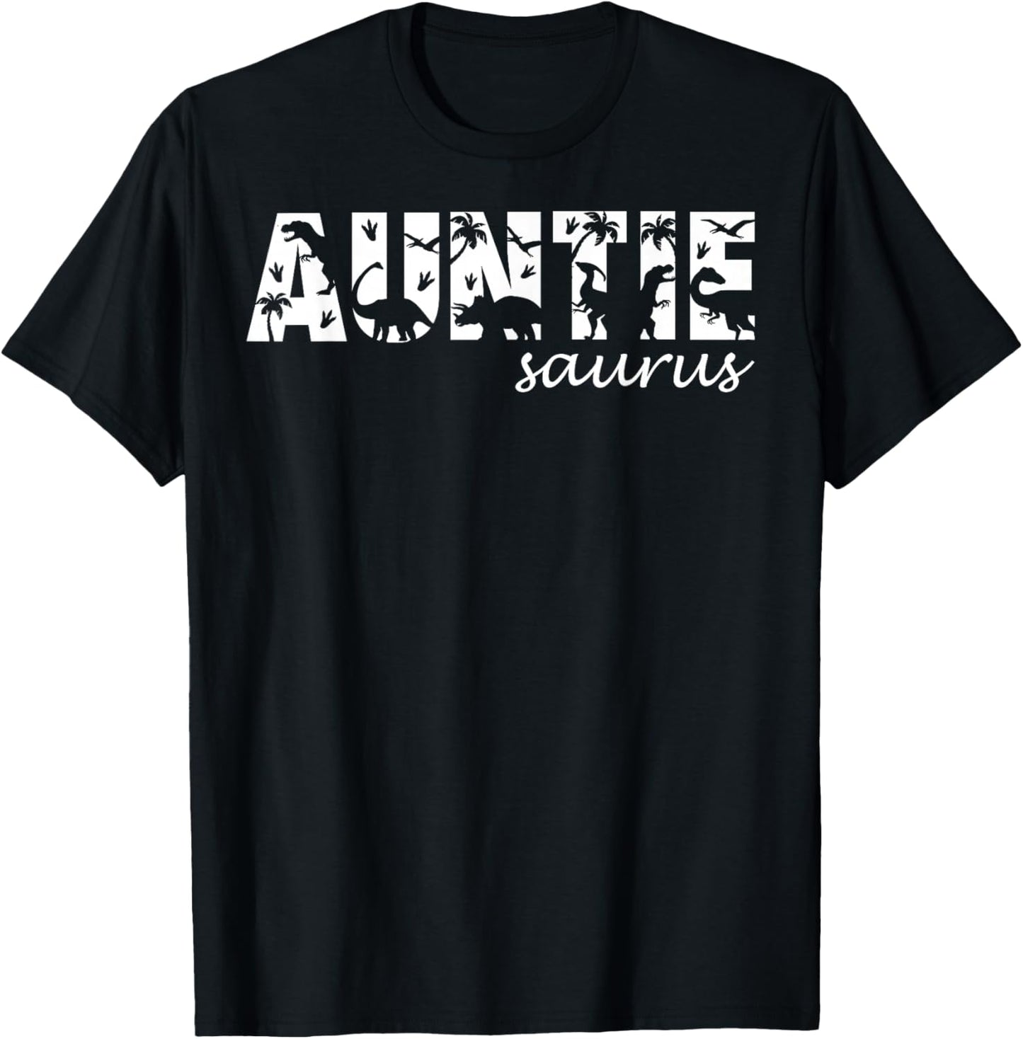 Auntiesaurus T Rex Dinosaur Auntie Saurus Family Matching T-Shirt