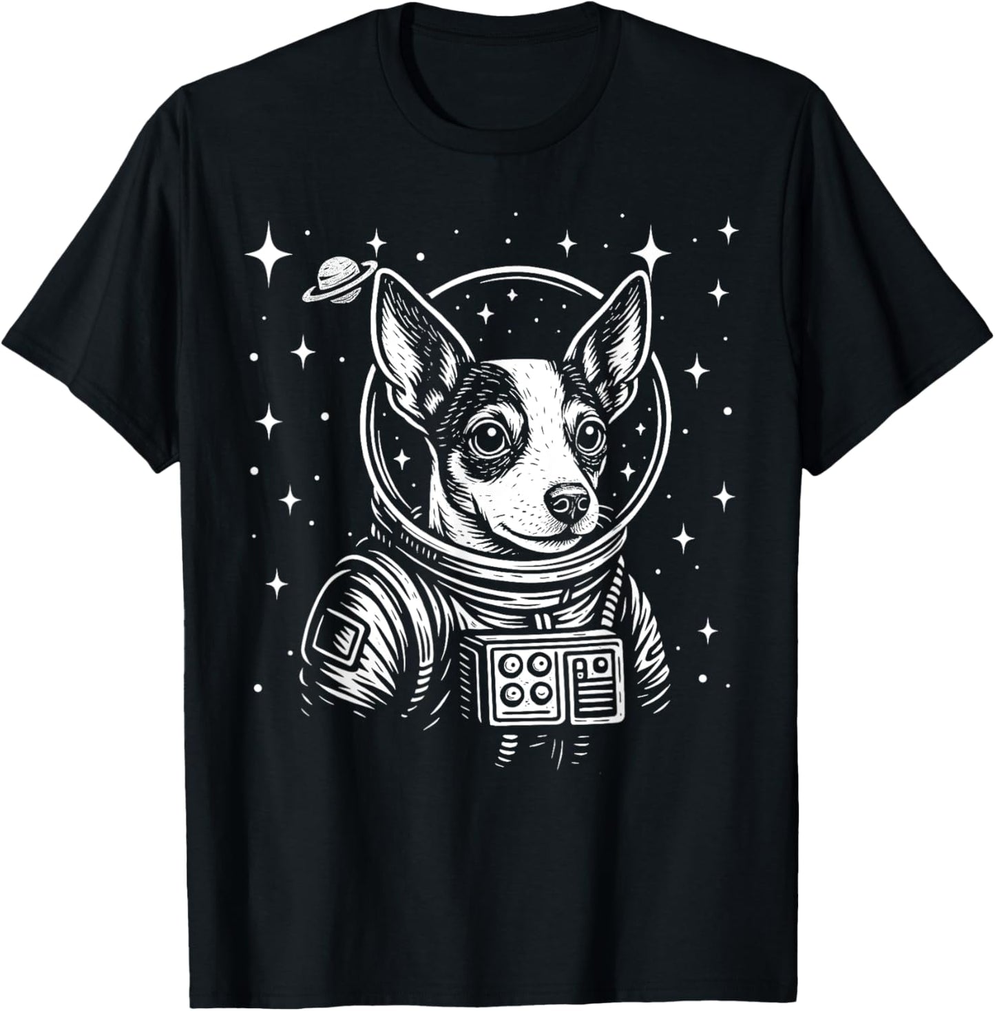 Astronaut Rat Terrier Space Galaxy Dog Lovers T-Shirt