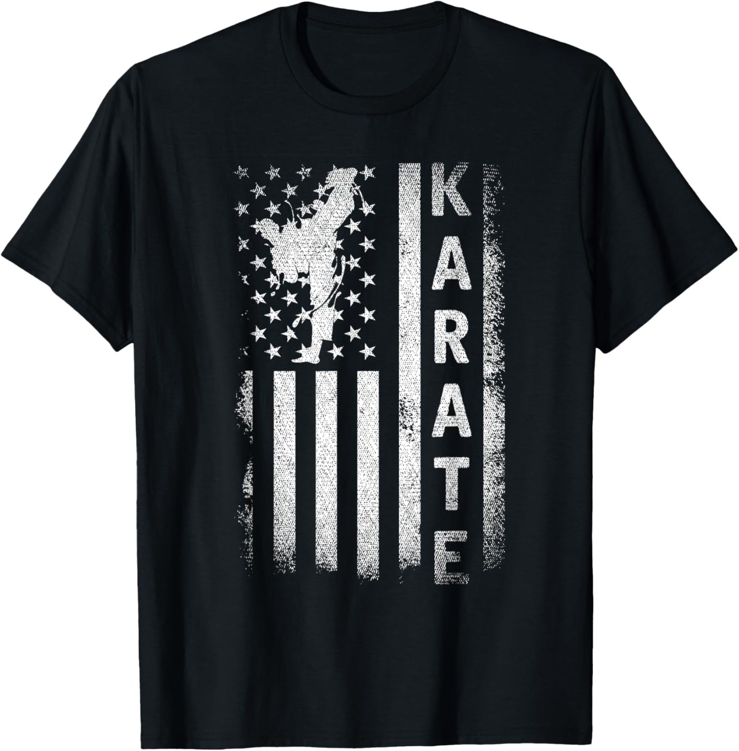 America Flag Japan Martial Arts Ninja Gift Karate T-Shirt for Women Girls Kids Men