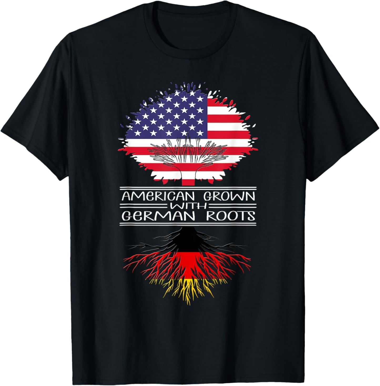 American Grown With German Roots Germany Us German American T-Shirt