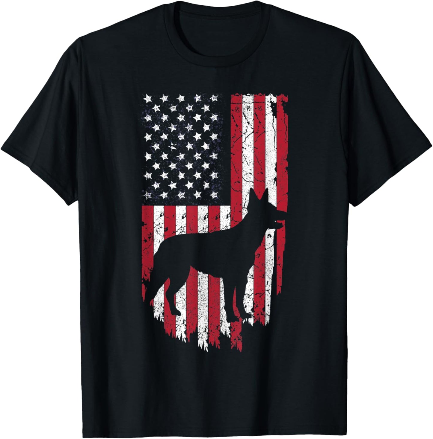 Australian Kelpie Dog Mom Dad Patriotic Shirts, 4th Of July T-Shirt