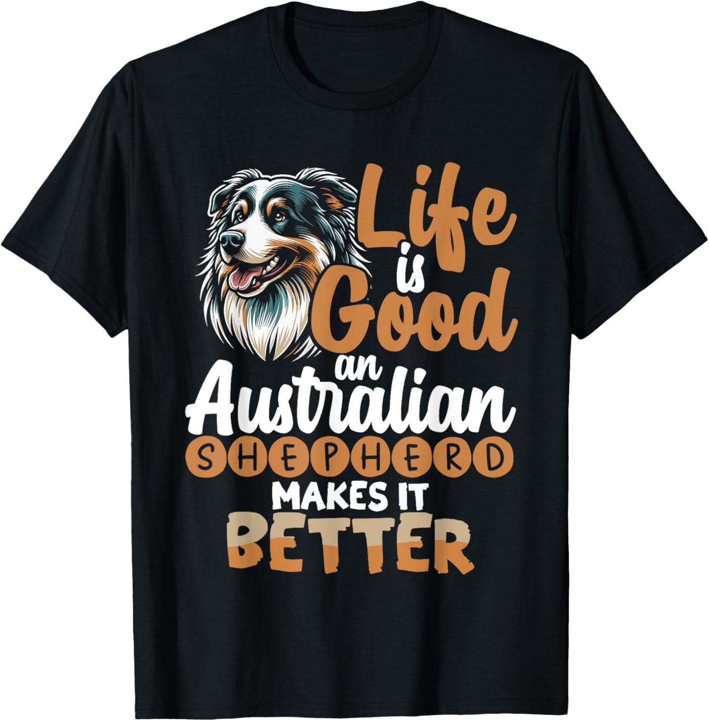 Australian Shepherd Aussie Dog Herding T-Shirt for Men Women