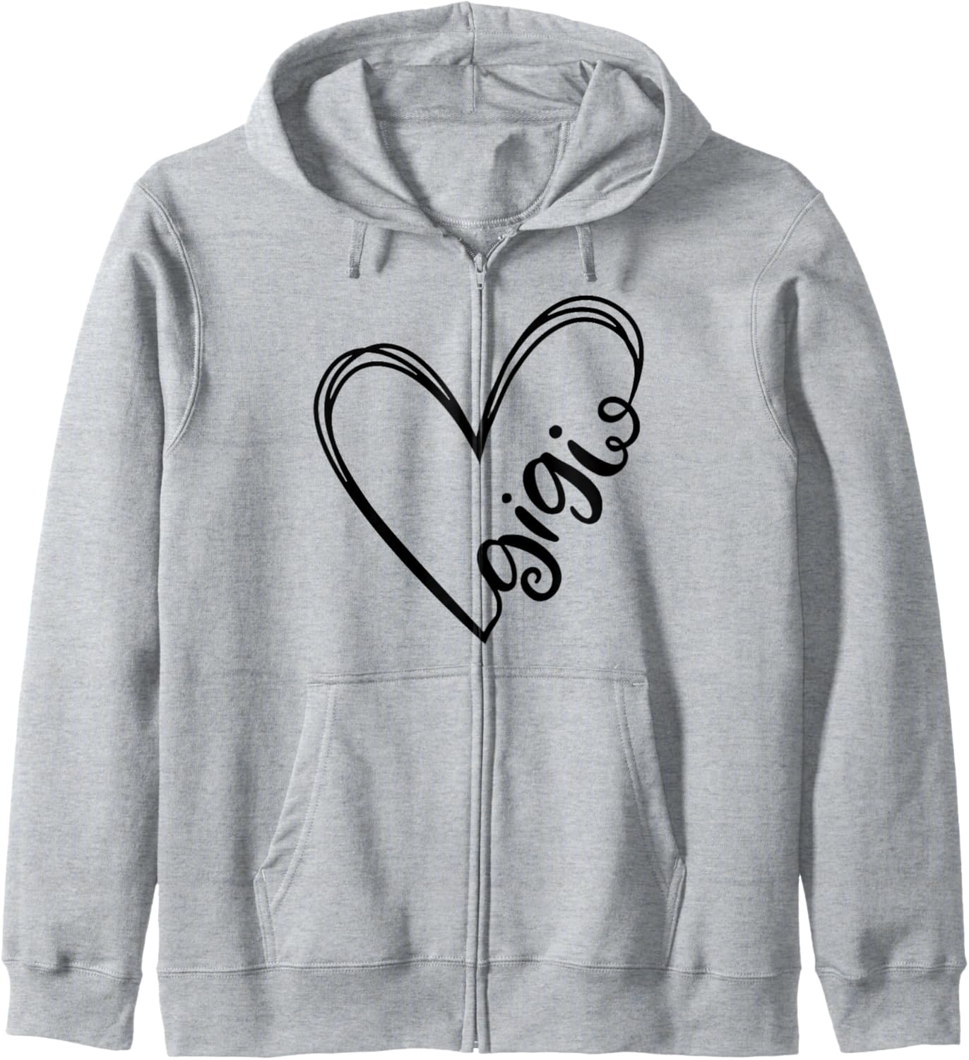 Gigi Heart Grandma Women For Christmas & Mother's Day Zip Hoodie