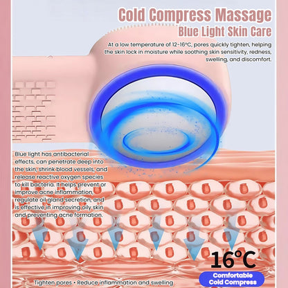 Waterproof Rechargeable Facial Cleanser 6-in-1