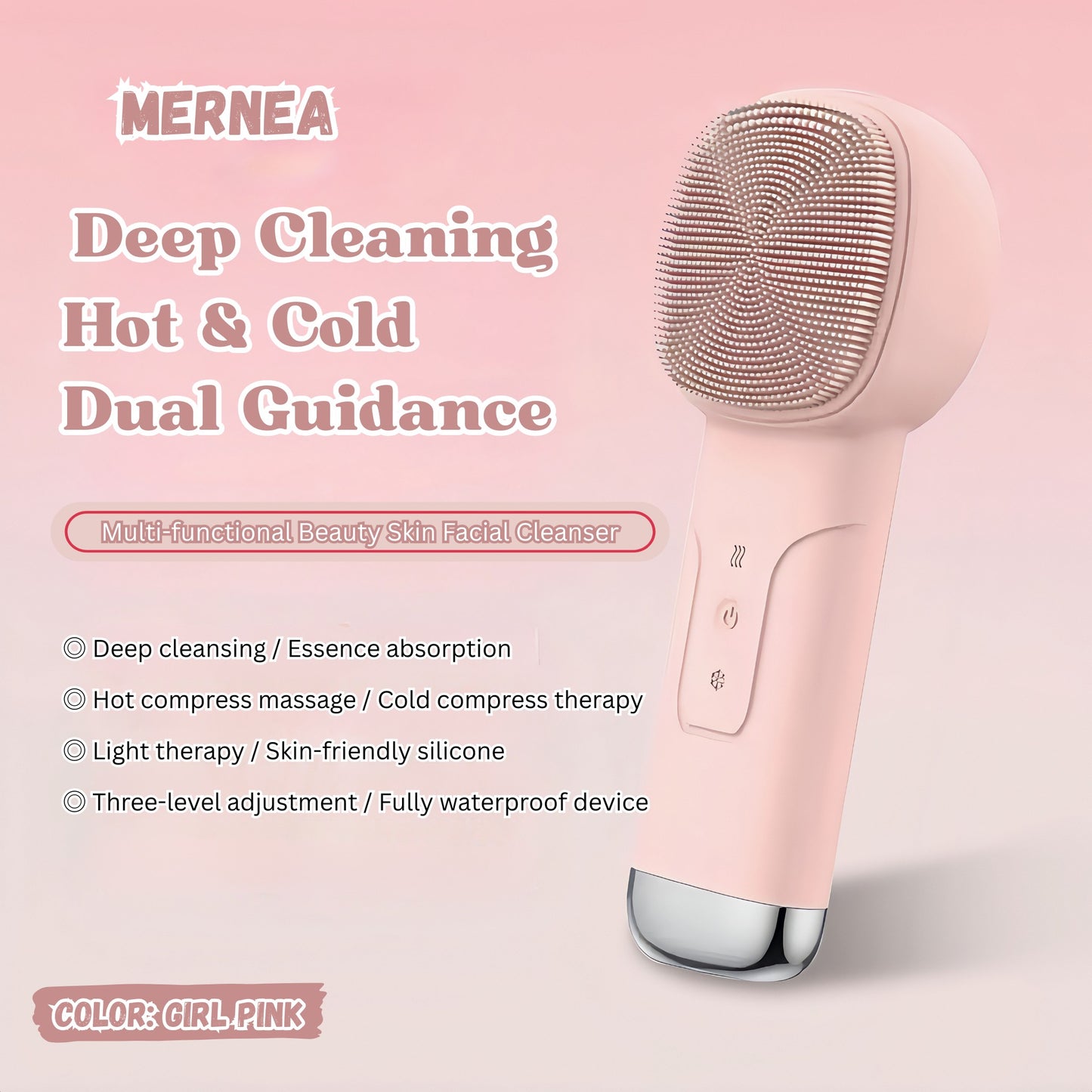 Waterproof Rechargeable Facial Cleanser 6-in-1