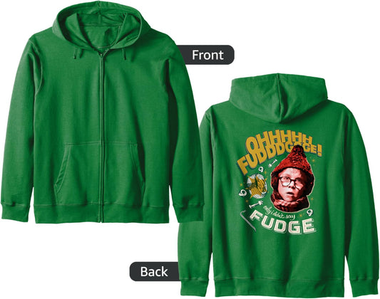 A Christmas Story Ohhhhh Fudddggge! Zip Hoodie