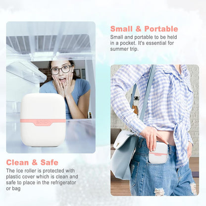 Ice Roller for Face and Eyes, Facial Skin Care Tools With 2 In 1