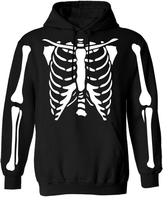 Arvilhill Mens Halloween Skeleton Hoodies Funny Sweatshirts with Pocket (S-3XL)