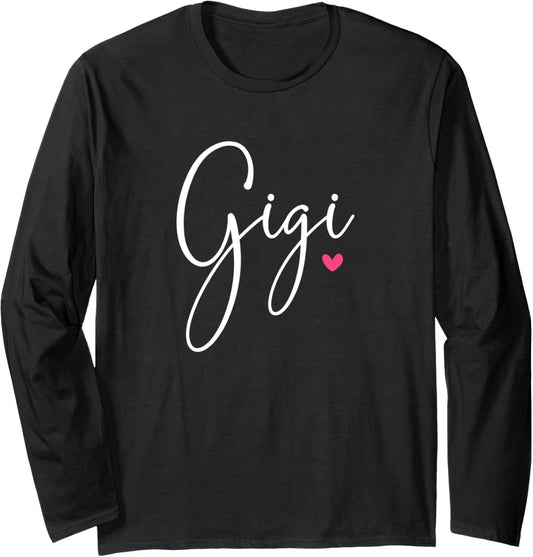 Gigi for Women Grandma Mother's Day Christmas Birthday Long Sleeve T-Shirt
