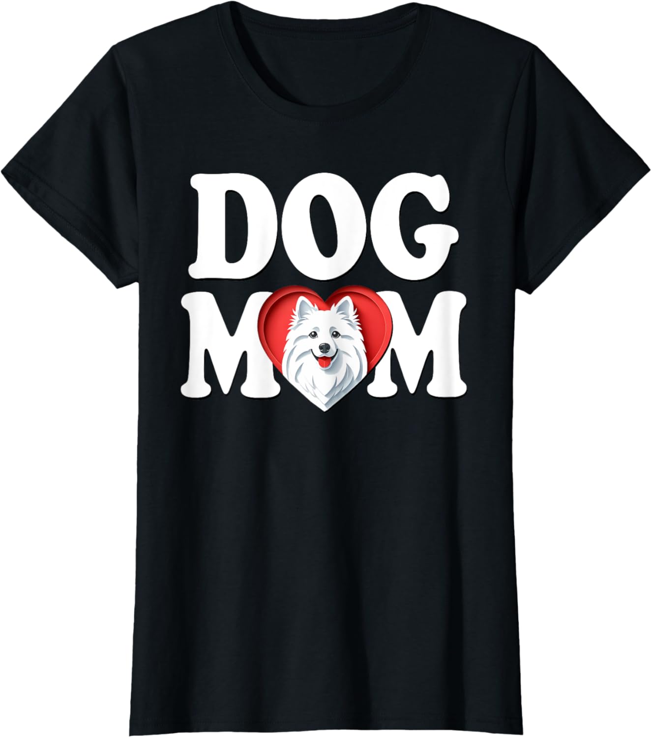 American Eskimo Dog Mom Cute Puppy Mother Women's T-Shirt