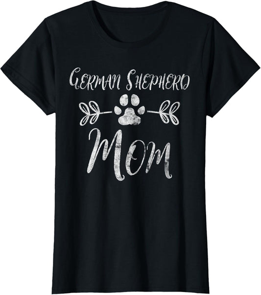 German Shepherd Mom Shirt Shepherd Lover Owner Dog Mom T-Shirt