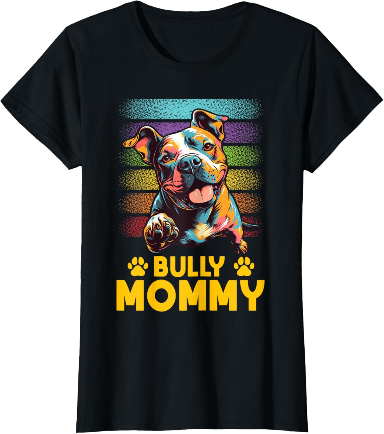 American Bully Mommy Proud Canine Dog Mother Women Kids T-Shirt