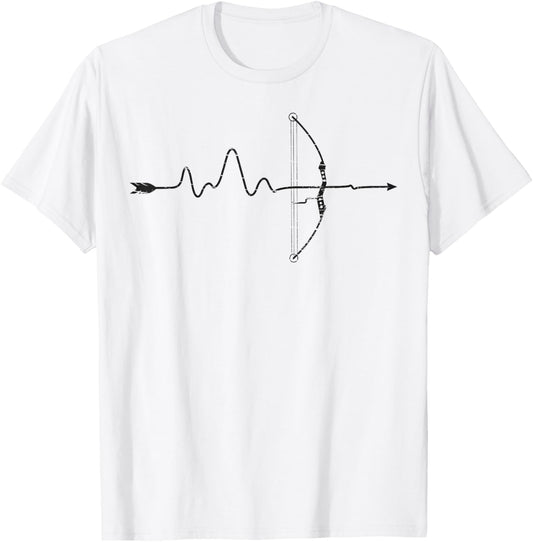 Archer Heartbeat Archery Bow Arrow Bowhunting Hunting Gifts T-Shirt