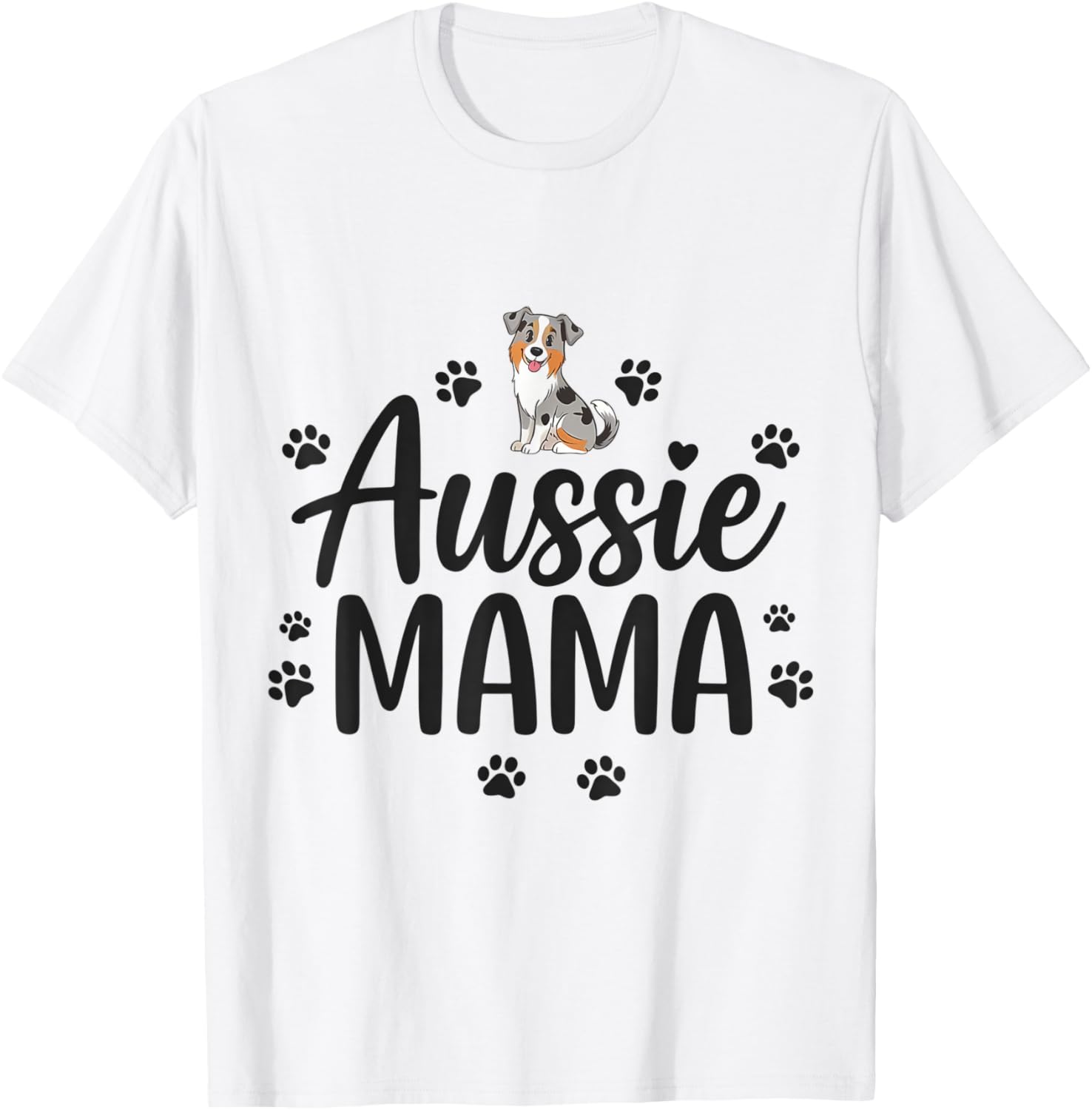 Aussie Mama Australian Shepherd Dog Mom T-Shirt