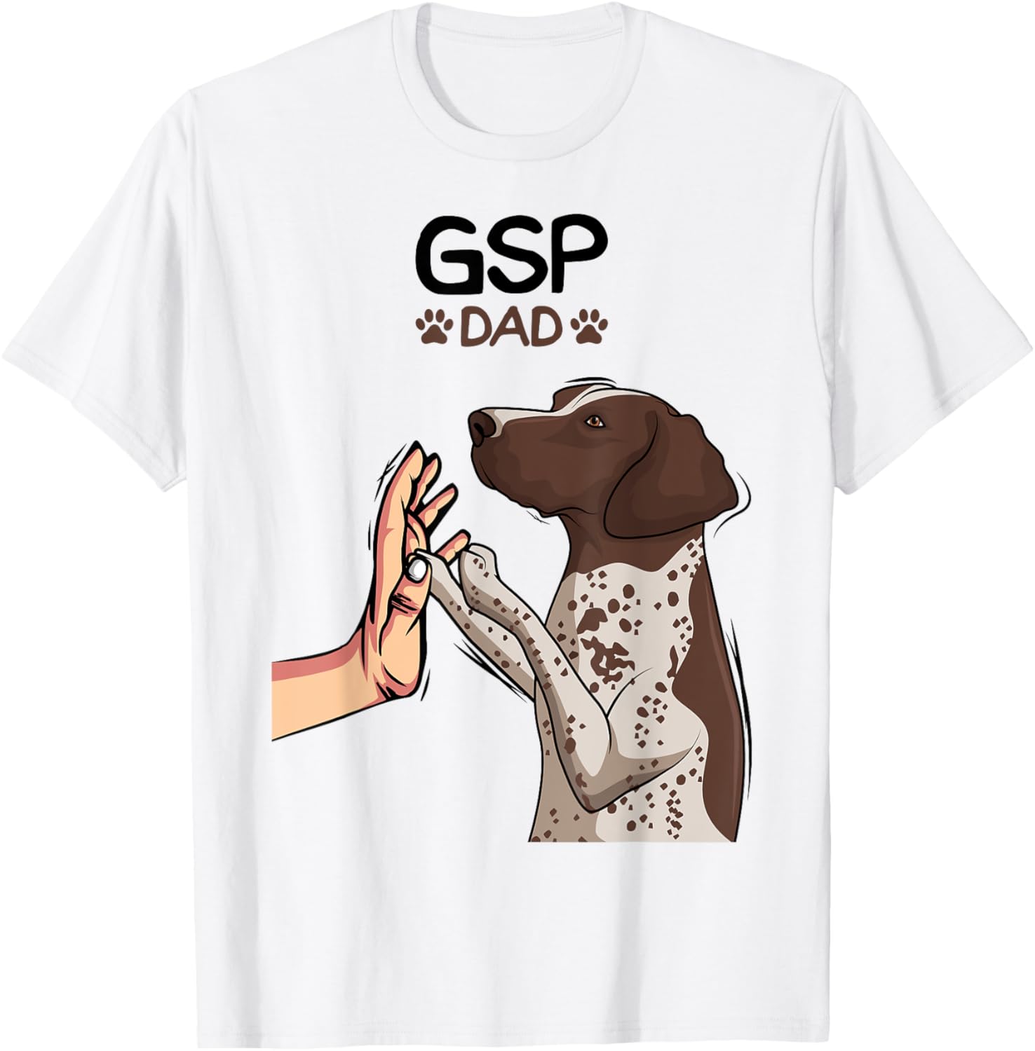 German Shorthaired Pointer GSP Dog Dad T-Shirt