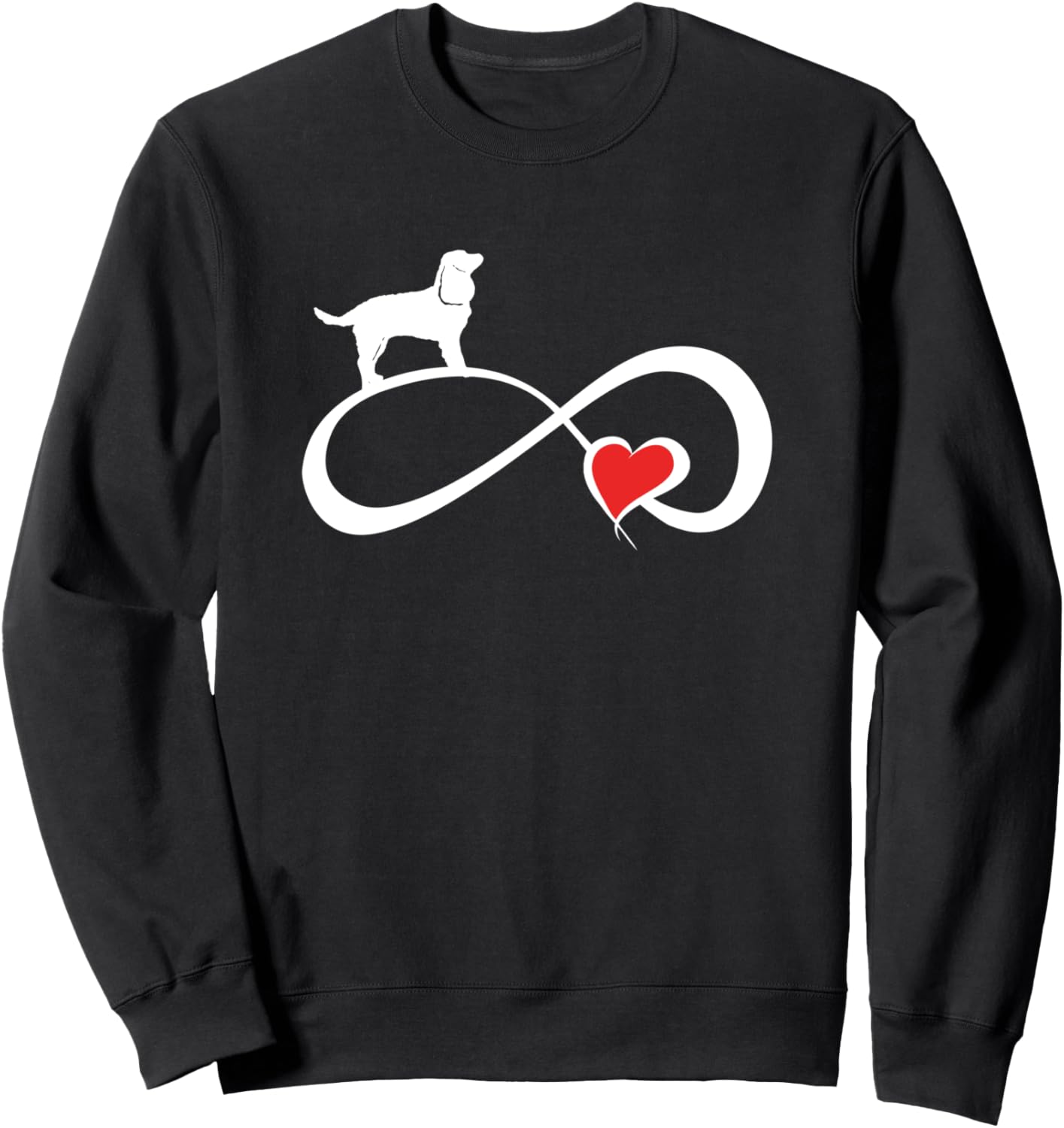 American Water Spaniel Dog Mom Eternity Heart Sweatshirt