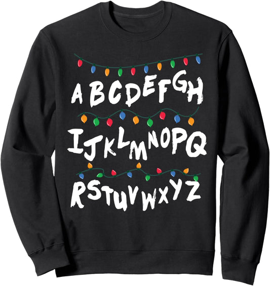 Alphabet Christmas Lights Stranger Sweatshirt