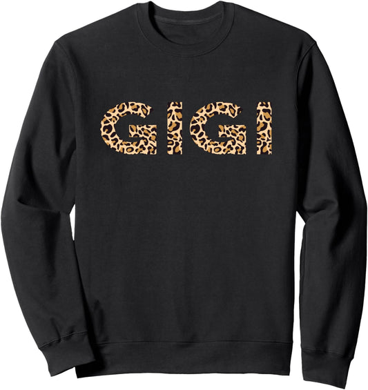 Gigi Leopard For Women Grandma Christmas Mother's Day Sweatshirt