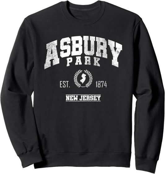 Asbury Park NJ | New Jersey | Vintage Throwback Sweatshirt