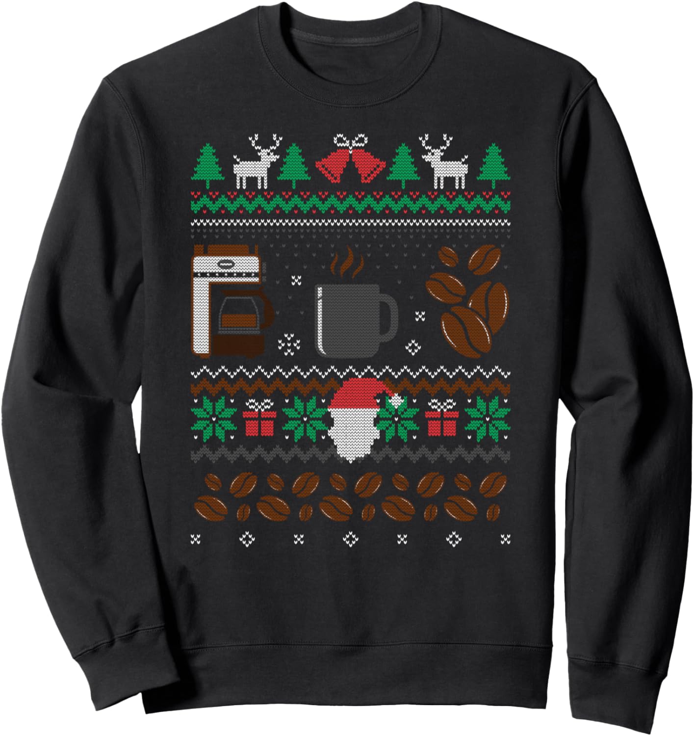 All I Want For Christmas Is Coffee Ugly X-Mas Sweater Sweatshirt
