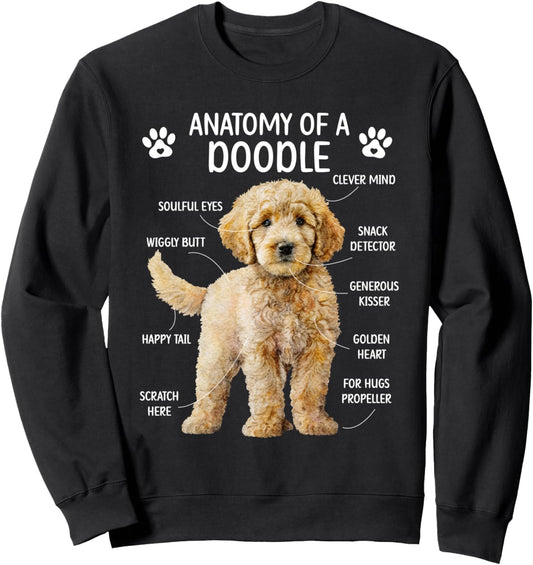 Anatomy Of A Doodle Dog Doodle Owner Goldendoodle Mom Sweatshirt