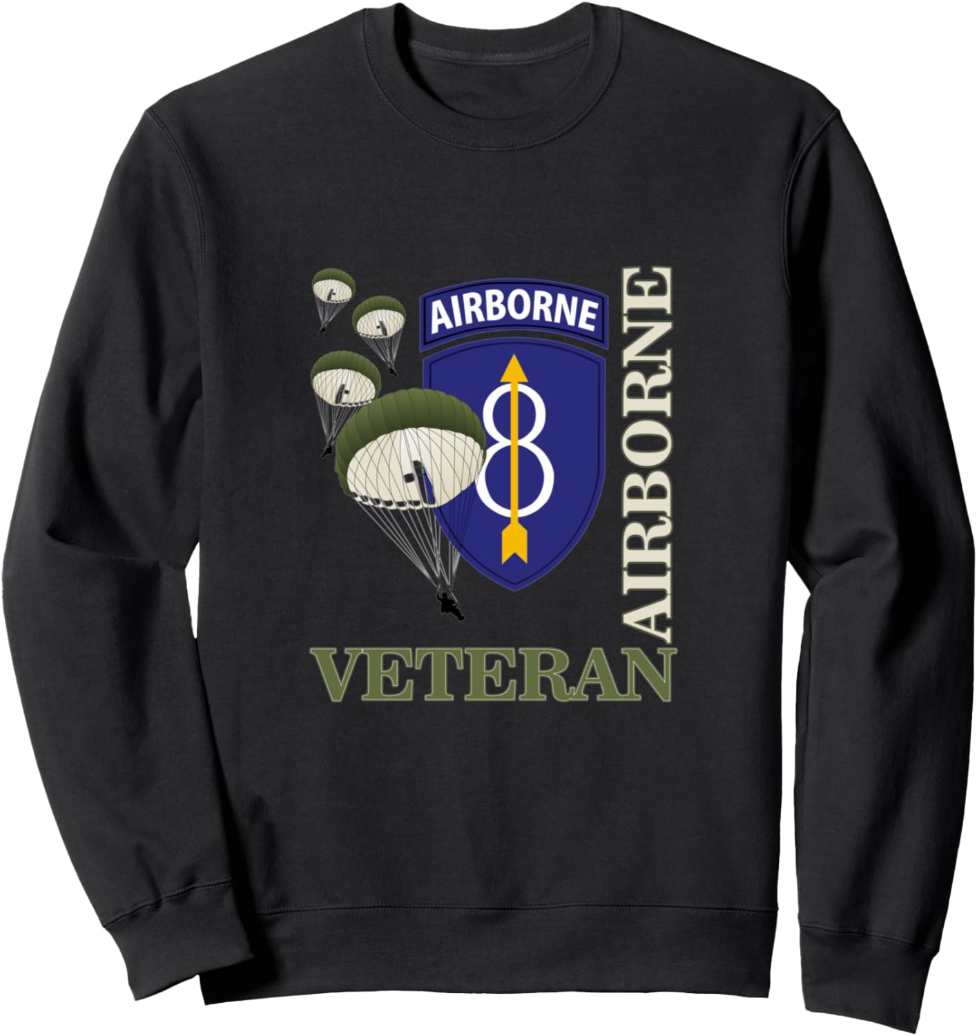 8th Airborne Division Veteran Paratrooper Veterans Day Xmas Sweatshirt
