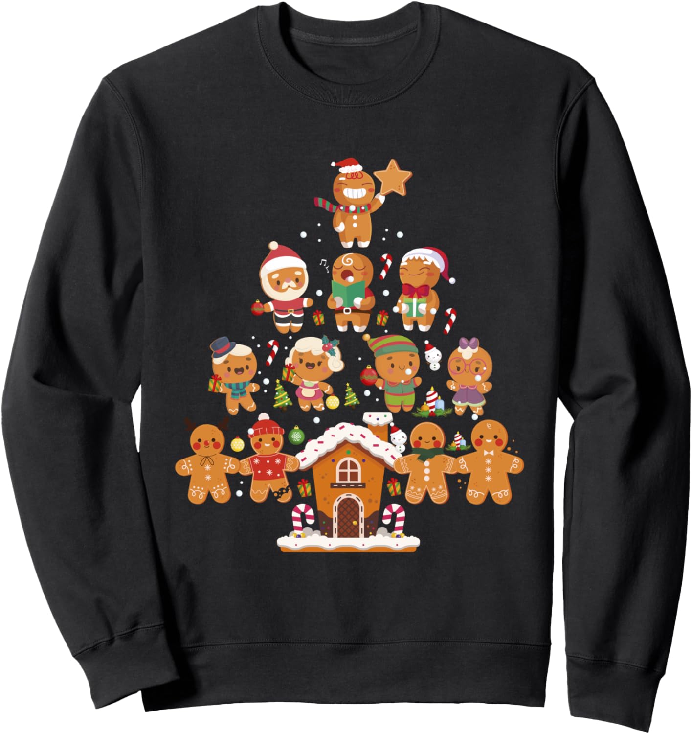 Gingerhouse Christmas Tree Gingerbread Sweatshirt