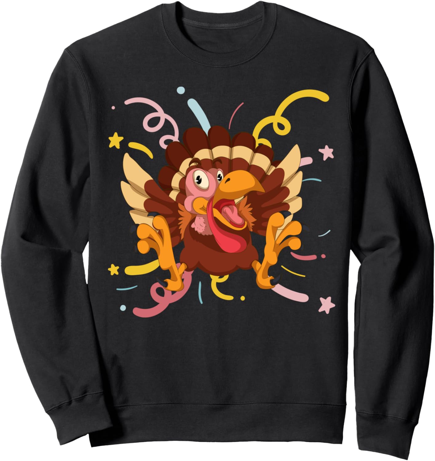Anniversary Party Confetti Thanksgiving Turkey Sweatshirt