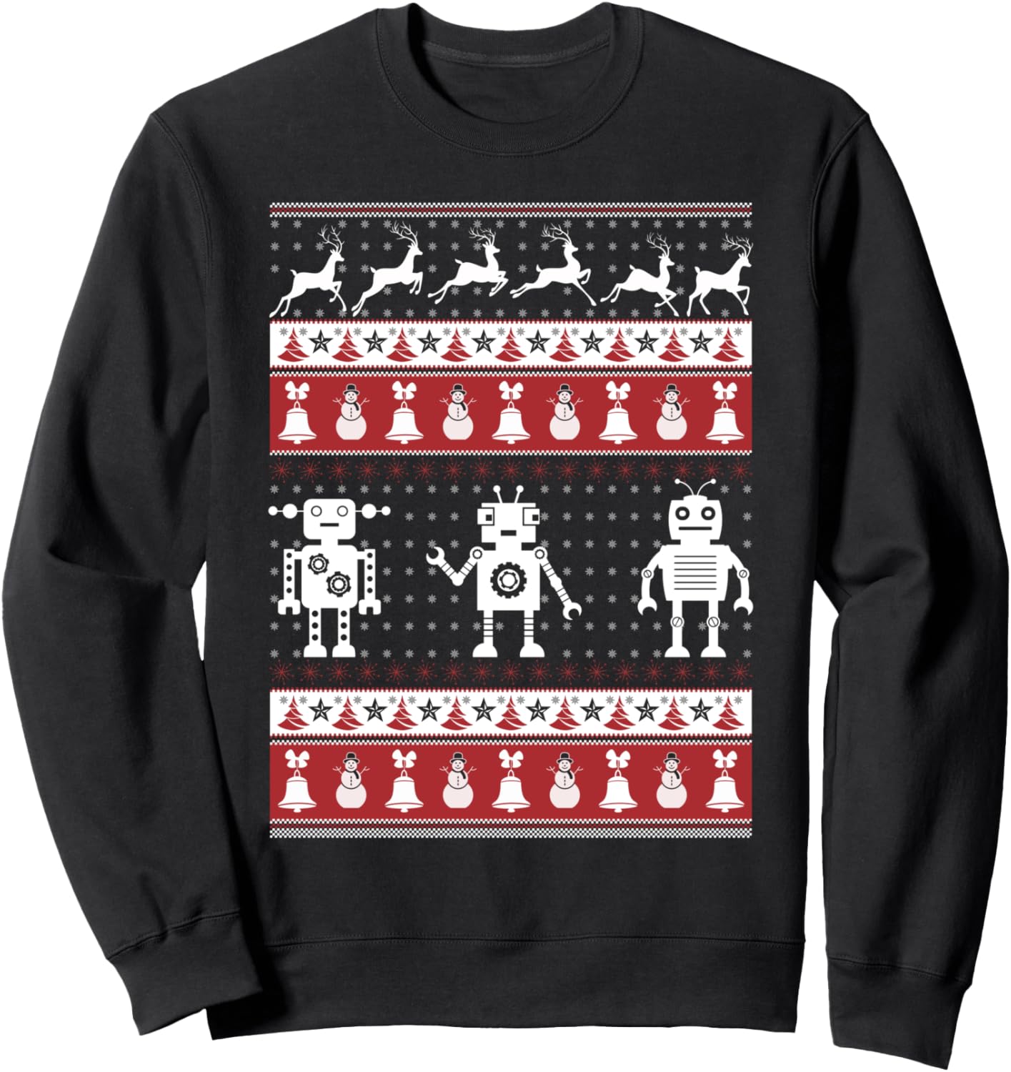 Robots Ugly Christmas Sweater Xmas Sweatshirt