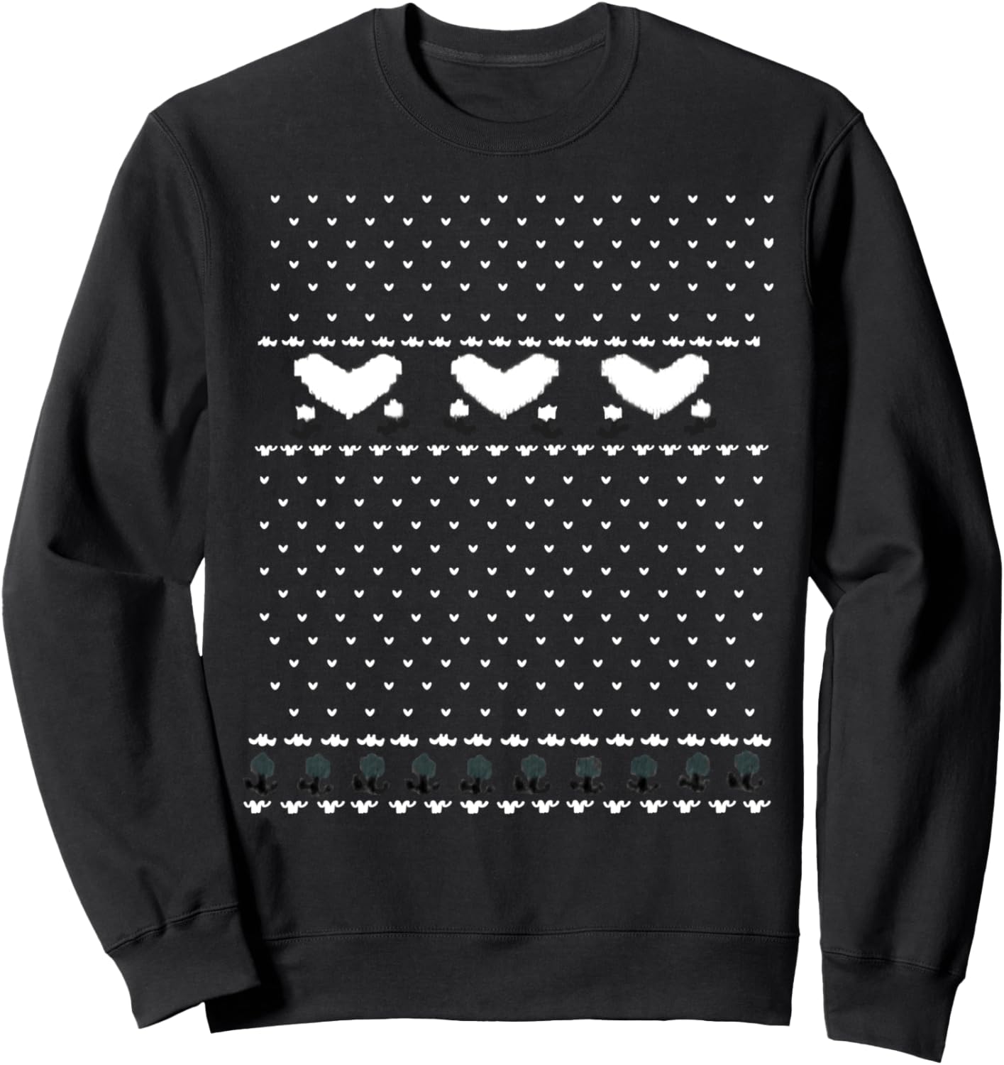 80s Heart Christmas Vacation Cute Ugly Sweater Sweatshirt